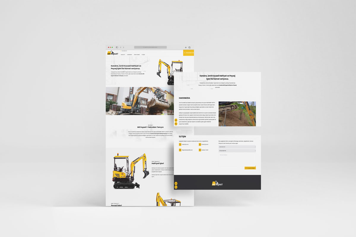 MS İnşaat Web Site Tasarımı