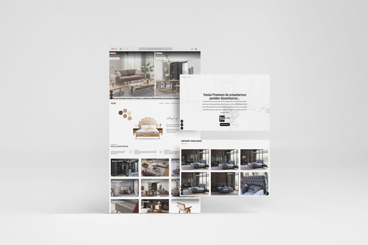 Venüs Mobilya Web Site Çalışması
